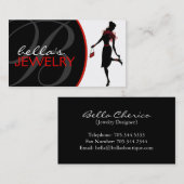 Schmuck-Designer-Visitenkarte Visitenkarte (Vorne/Hinten)