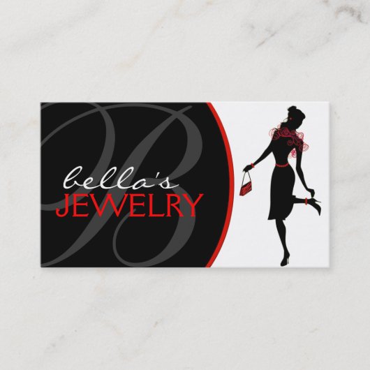 Schmuck-Designer-Visitenkarte Visitenkarte (Vorderseite)