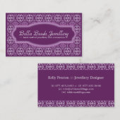 Schmuck-Designer-Visitenkarte Visitenkarte (Vorne/Hinten)
