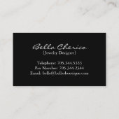 Schmuck-Designer-Visitenkarte Visitenkarte (Rückseite)