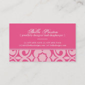 Schmuck-Designer-Visitenkarte Visitenkarte (Rückseite)