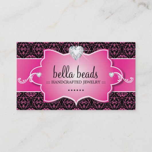 Schmuck-Designer-Visitenkarten Visitenkarte (Vorderseite)