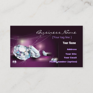 Schmuck Diamant Visitenkartenvorlage Visitenkarte