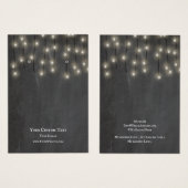 Schmuck-Display-Karte, String-Leuchten verdienen (Vorne & Hinten)