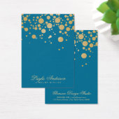 Schmuck Earring Display Card Gold Dots Blue (Schreibtisch)