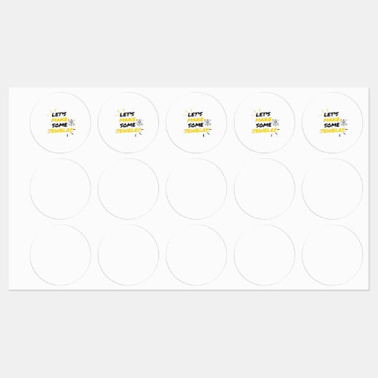 Schmuck Etiketten (Blatt)