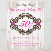 Schmuck Flyer Rose Necklace Brown Pink (Hinten)