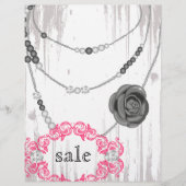 Schmuck Flyer Rose Necklace Gray Pink (Vorne)