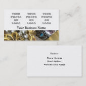 Schmuck-Foto-Logoschablone Visitenkarte (Vorne/Hinten)