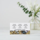 Schmuck-Foto-Logoschablone Visitenkarte (Stehend Vorderseite)