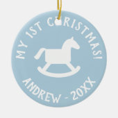 Schmuck für das 1. Weihnachtsbaum des Babys Keramik Ornament (Vorne)