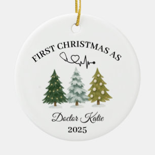 Schmuck für den Arzt im ersten Jahr, Geschenk für Keramik Ornament