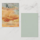 Schmuck für den blauen Glitzer Visitenkarte (Vorne/Hinten)