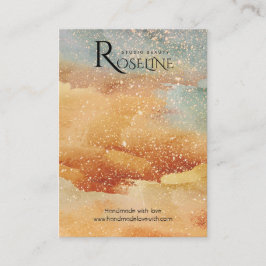 Schmuck für den blauen Glitzer Visitenkarte