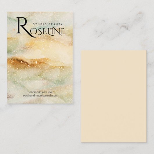 Schmuck für den blauen Glitzer Visitenkarte (Vorne/Hinten)