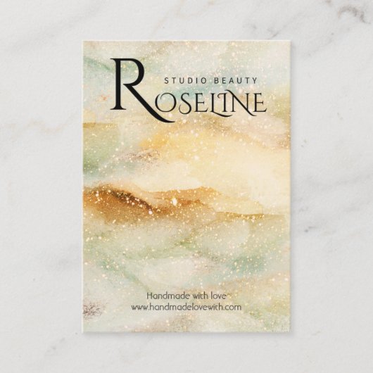 Schmuck für den blauen Glitzer Visitenkarte (Vorderseite)