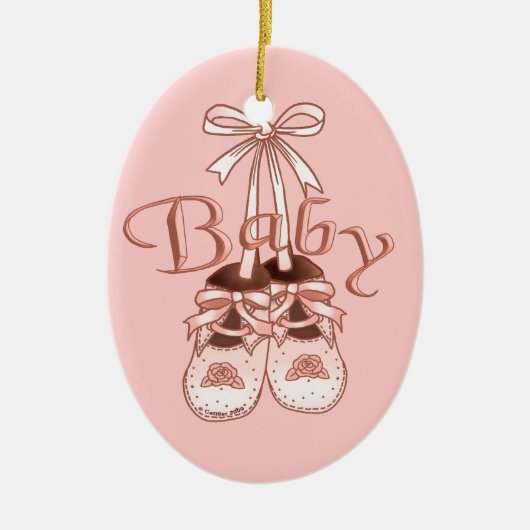 Schmuck für unsere Girl Shoes Keramik Ornament (Vorne)