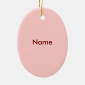 Schmuck für unsere Girl Shoes Keramik Ornament (Hinten)