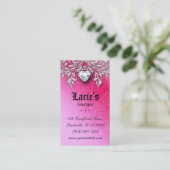 Schmuck-Geschäfts-Karten-elegantes Vintages Visitenkarte (Stehend Vorderseite)