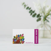 Schmuck-Geschäfts-Karten-Kristall Visitenkarte (Stehend Vorderseite)