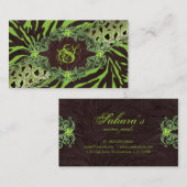 Schmuck-Geschäfts-Karten-Modezebra-Leopard Limon Visitenkarte (Vorne/Hinten)