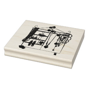 Schmuck-Gestell-Gummikunst-Briefmarke Gummistempel