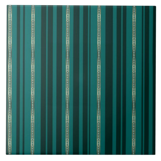 Schmuck gestreift grün fliese (Vorderseite)