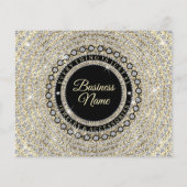 Schmuck Glitzer Gold Diamond Vielen Dank für Ihre (Rückseite)