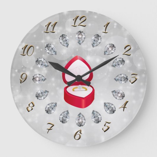 Schmuck Große Wanduhr (Vorderseite)