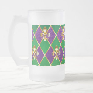 Schmuck Hintergrund Mardi Gras Mattglas Bierglas