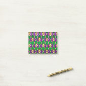 Schmuck Hintergrund Mardi Gras Post-it Klebezettel (Auf Schreibtisch)