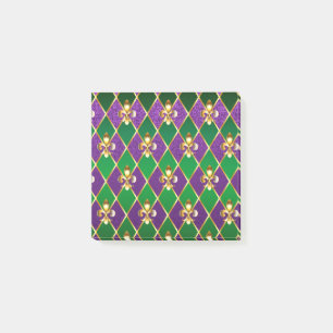 Schmuck Hintergrund Mardi Gras Post-it Klebezettel