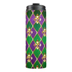 Schmuck Hintergrund Mardi Gras Thermosbecher