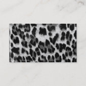 Schmuck-Leopard-Geschäfts-Karten-Lilien-Blume Visitenkarte (Rückseite)