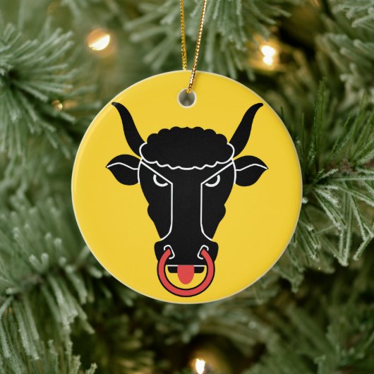 Schmuck mit Flagge von Uri, Schweiz Keramik Ornament (Baum)