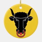 Schmuck mit Flagge von Uri, Schweiz Keramik Ornament (Hinten)