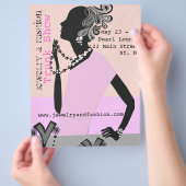 Schmuck-Mode-Stamm-Show-Schönheits-Modell Flyer (Hand)