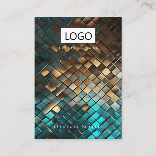 Schmuck Ohrringe Necklace Bracelet Display Card Visitenkarte (Vorderseite)