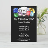 Schmuck Party Custom Invites Einladung (Stehend Vorderseite)
