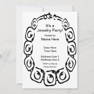 Schmuck Party Custom Invites Einladung