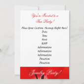 Schmuck-Party! Einladungen Rote Tulips eingeladen (Rückseite)