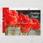 Schmuck-Party! Einladungen Rote Tulips eingeladen (Vorne/Hinten)