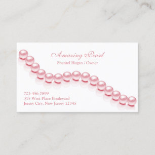 Schmuck Pearl Business Card Visitenkarte