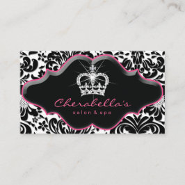Schmuck Prinzessin Crown Damask Loyalty Card. Treuekarte