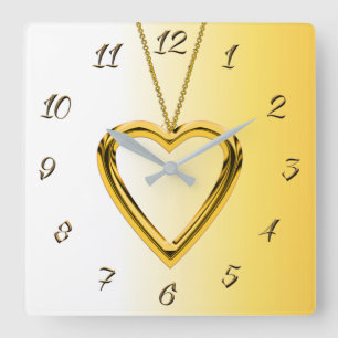 Schmuck Quadratische Wanduhr