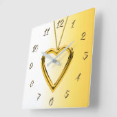 Schmuck Quadratische Wanduhr (Winkel)