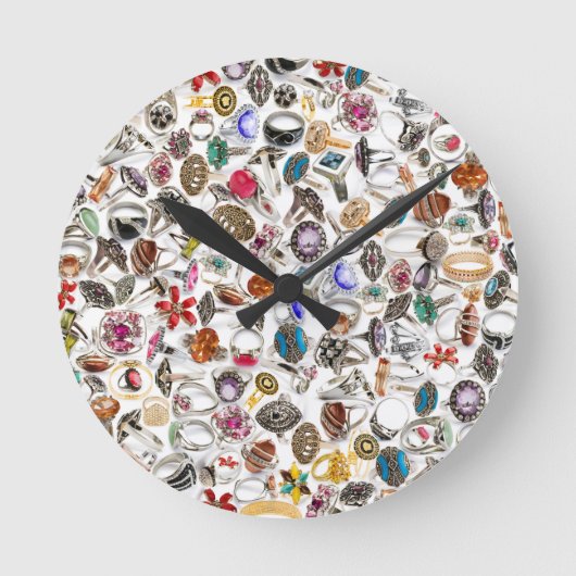 Schmuck Runde Wanduhr (Vorderseite)