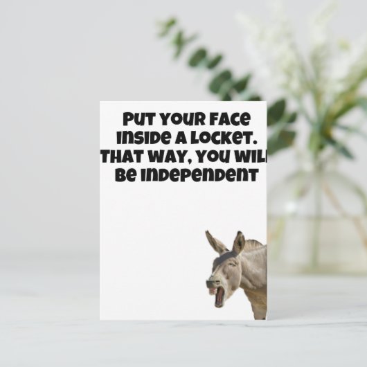 Schmuck-Spaß Postkarte (Stehend Vorderseite)