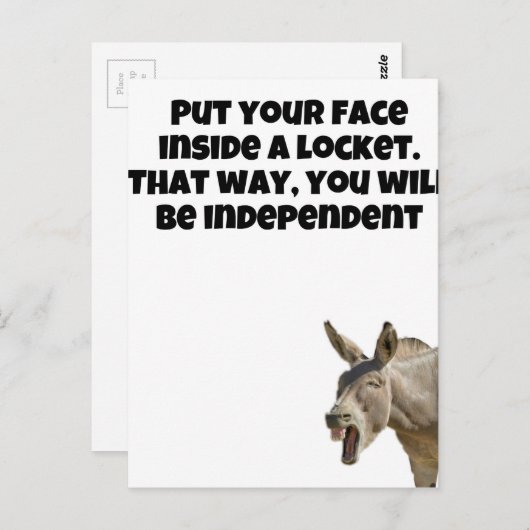 Schmuck-Spaß Postkarte (Vorne/Hinten)