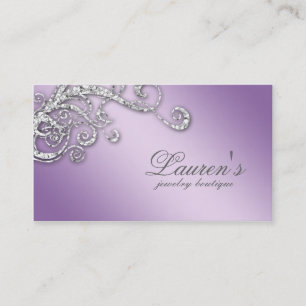 Schmuck-Strudel-Geschäfts-Karten-Glitzer-Diamant Visitenkarte